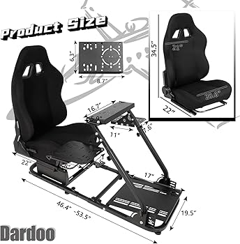 Amazon.co.jp: Dardooフライトシミュレーターコックピット シート調整