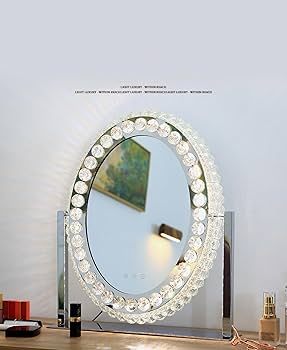 Amazon | Ncolor 女優ミラー ハリウッドミラー ライト付き クリスタル