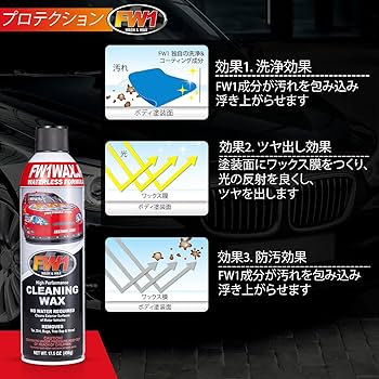 Amazon.co.jp: FW1 水なし洗車 カーワックス スプレー 撥水・艶出し