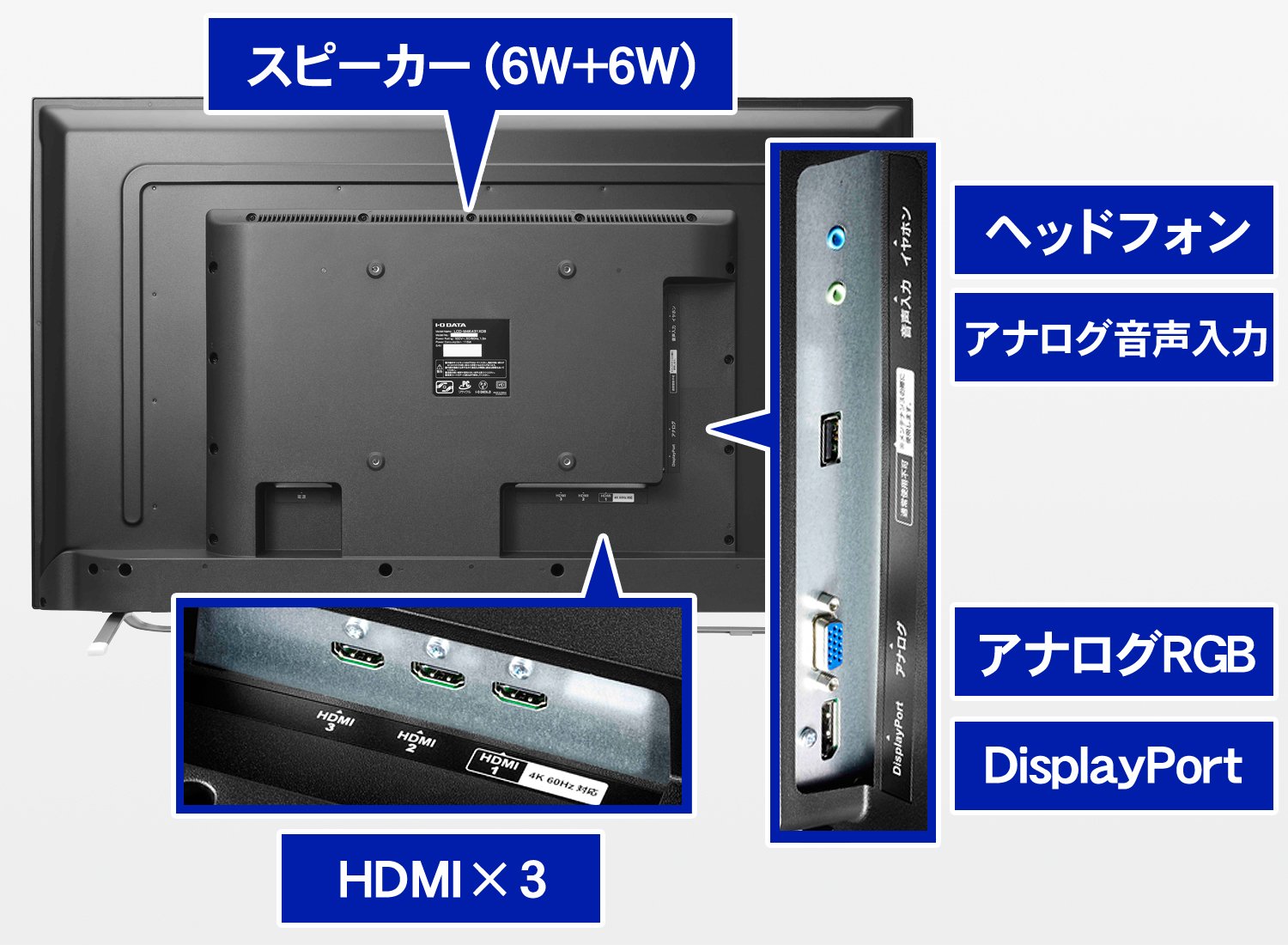 Amazon.co.jp: I-O DATA 4K モニター 43インチ 4K(60Hz) PS4 Pro HDMI