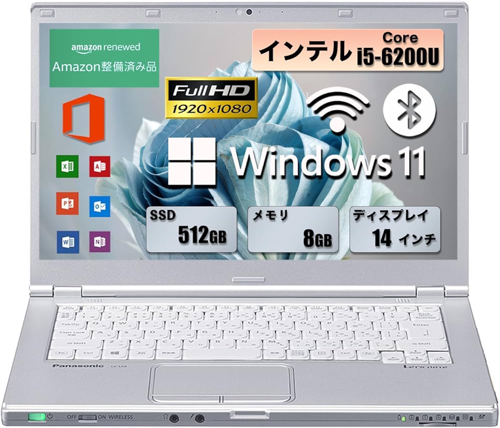 Amazon.co.jp: 【整備済み品】軽量ノートパソコン パナソニック Let's