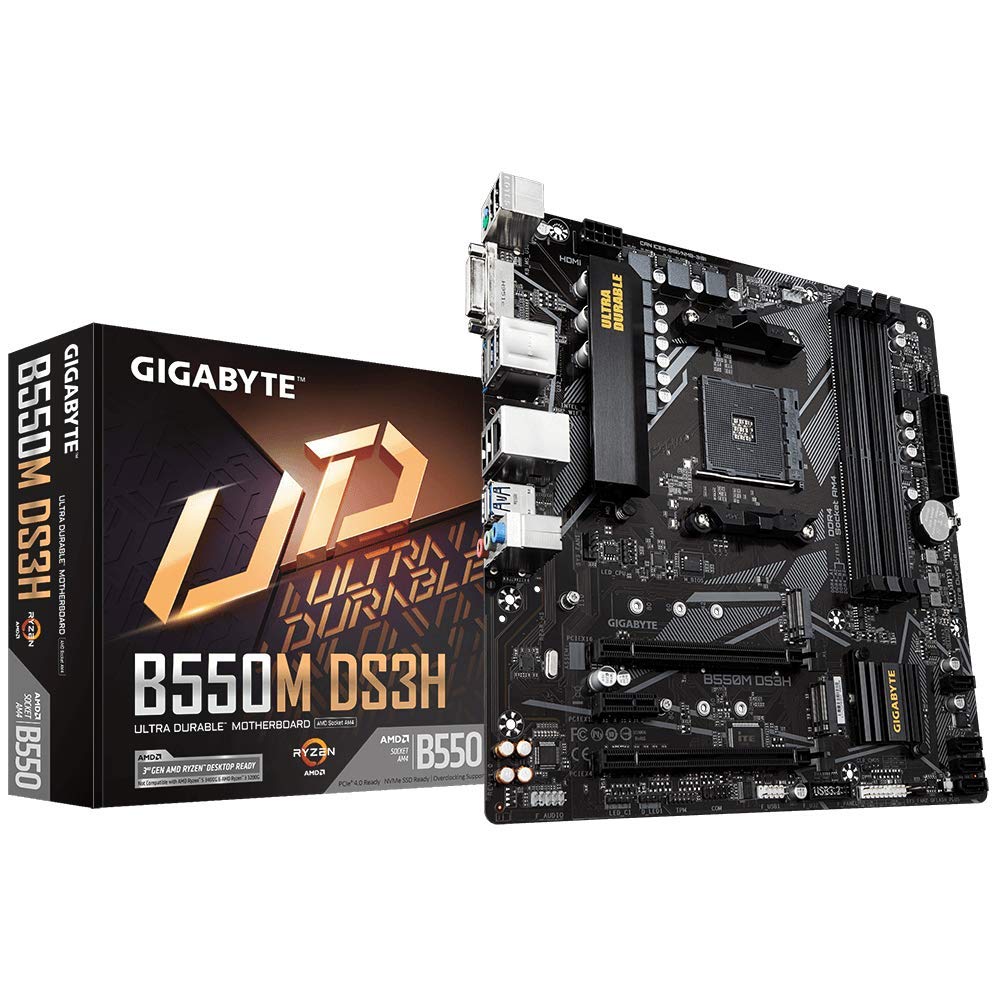 Amazon.com: GIGABYTE B550M DS3H (AM4 AMD/B550/Micro ATX/Dual M.2