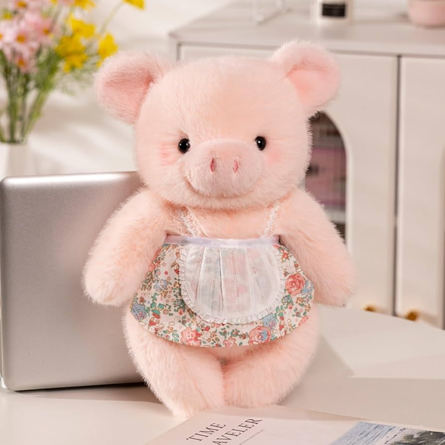 Amazon｜ブタぬいぐるみ pig抱き枕 かわいい抱き枕 ぶた 子豚 服が付き
