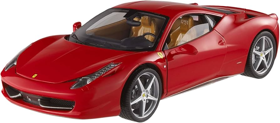 Amazon | マテル 1/43 Ferrari 458 ITALIA RED 完成品 | ミニカー