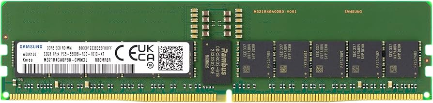 Amazon.co.jp: Samsung 32GB DDR5 5600MHz PC5-44800 ECC RDIMM 1Rx4