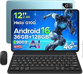 Amazon.co.jp: 【最新 Android 16 大画面タブレット】DOOGEE TABG6PRO