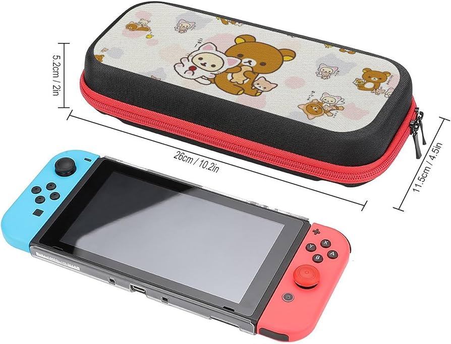 Amazon.co.jp: リラックマ（猫）2 収納ケース Switchケース 収納バック