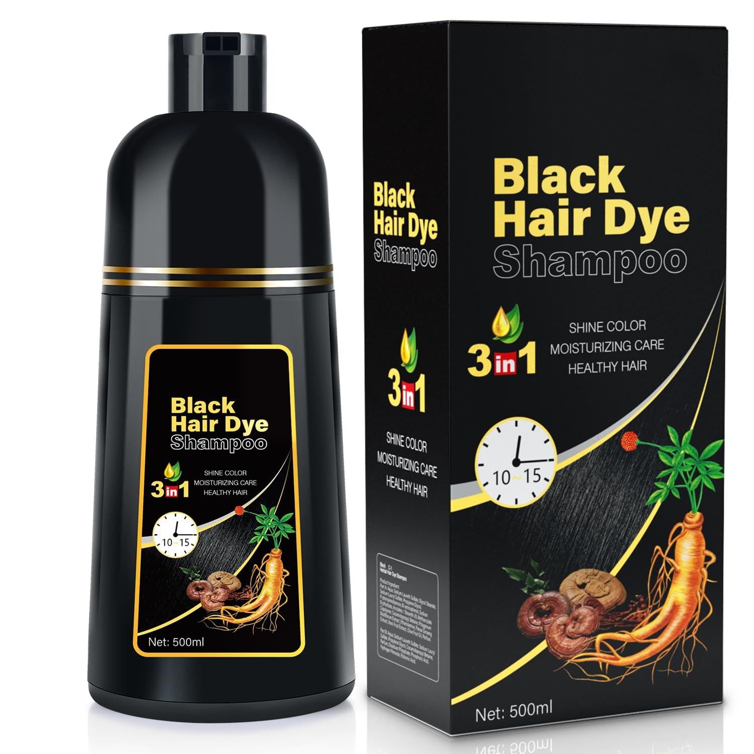 Amazon.com : JIESSIA 3 IN 1 Hair Color Shampoo Dye For Women & Men