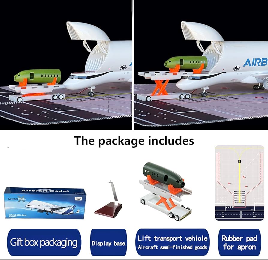 Amazon.co.jp: 1:150スケール スーパーベルーガ XL 飛行機模型 前鼻