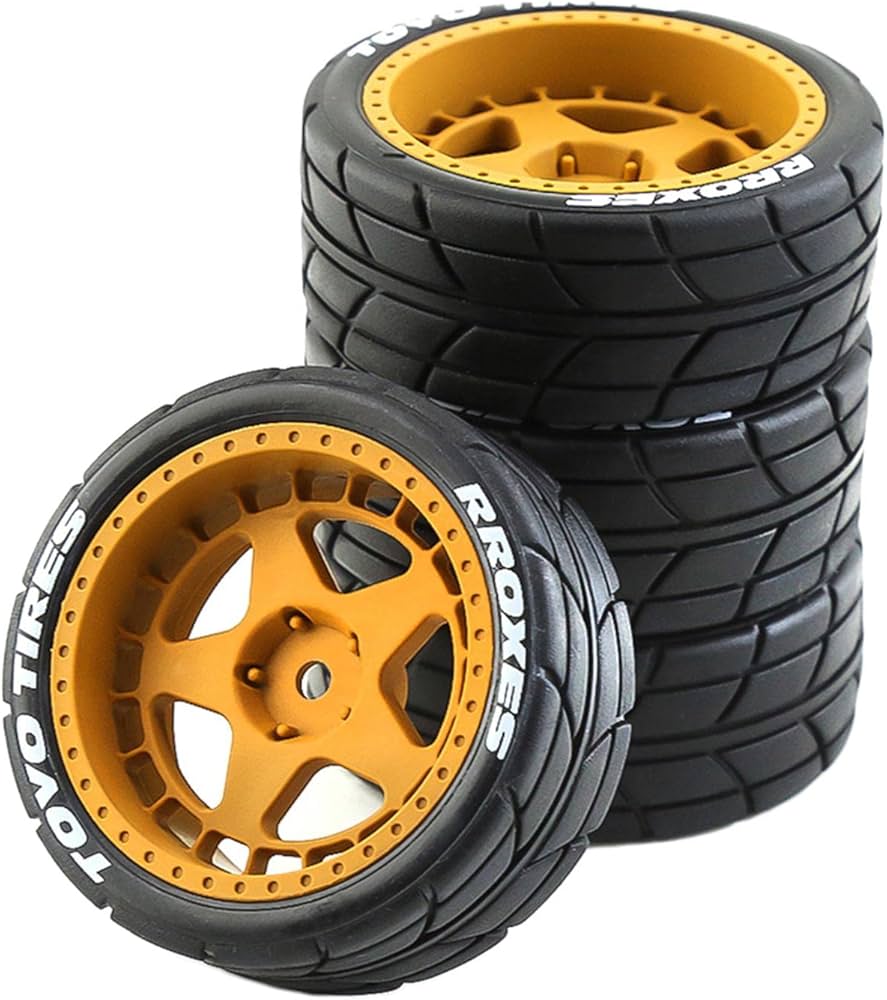 Amazon | DeeRace TT02 XV011/10RCドリフトラリーカー用4本ホイール