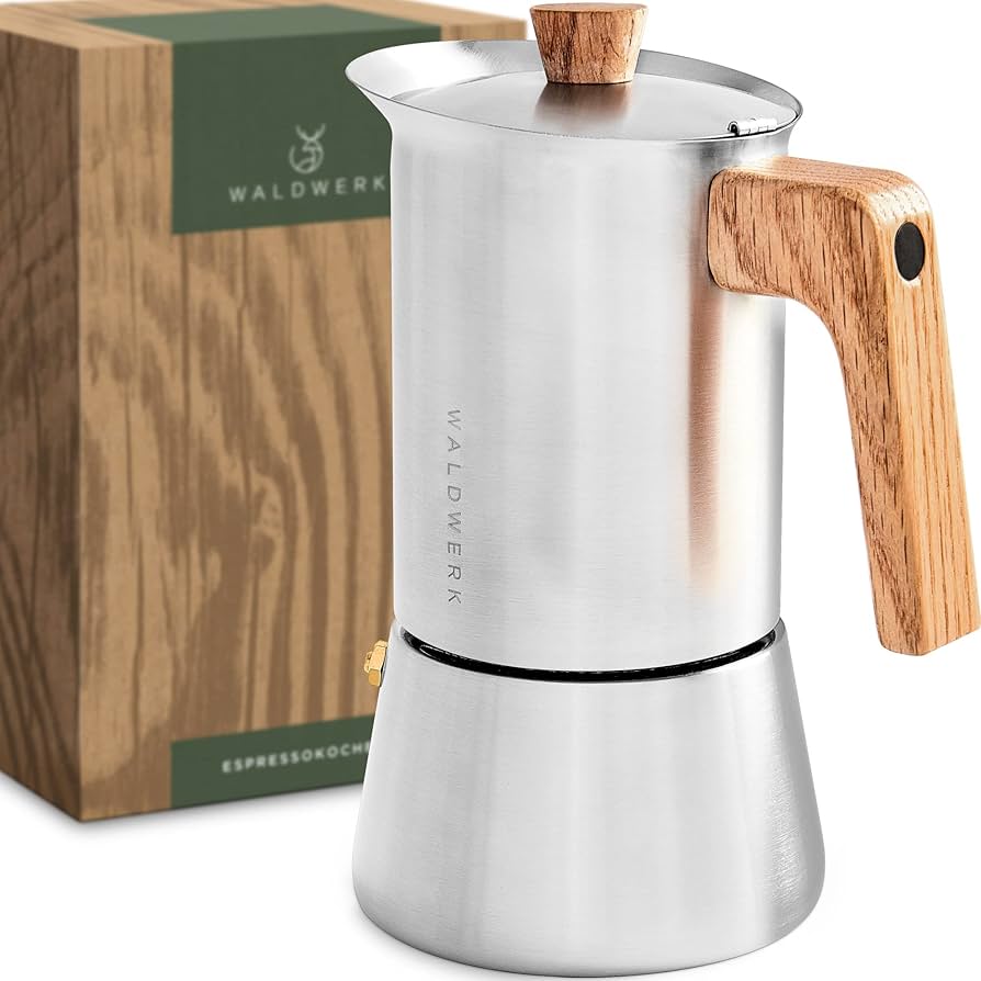 Amazon.com: WALDWERK Stainless Steel Moka Pot (10oz) - Toxic Free