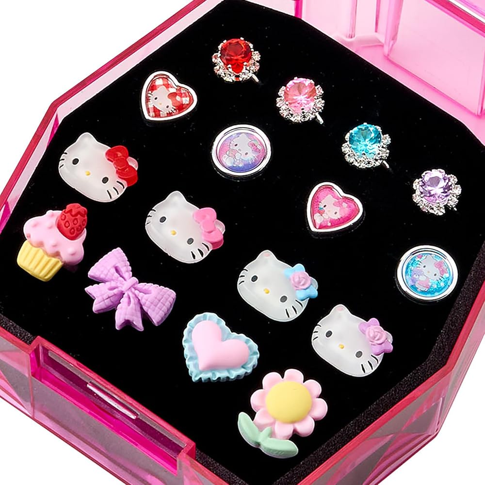 Amazon | サンリオ(SANRIO) 指輪セット ハローキティ 16種類 子供用