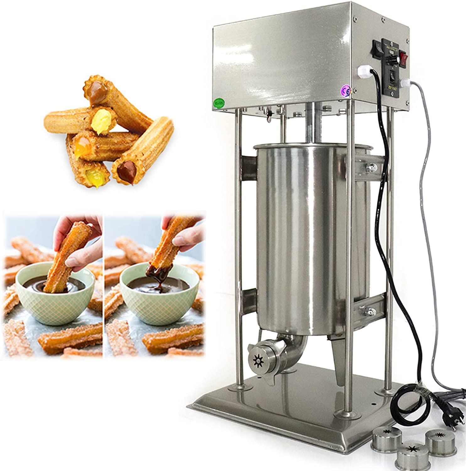 Amazon.com: 15L Churros Maker Machine, 110V 40W Electric Churro