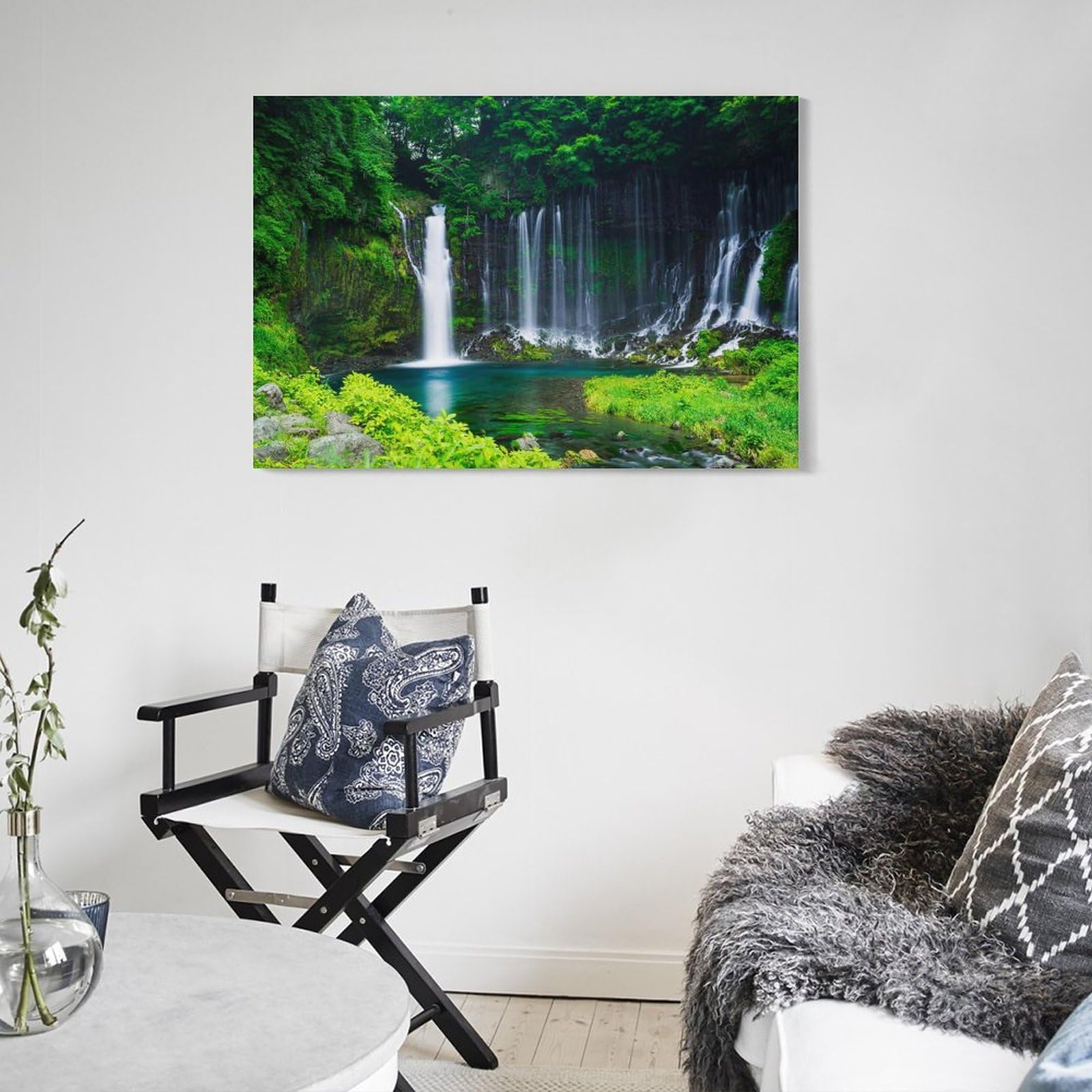Amazon.co.jp: 絵画 静岡県 富士宮市白糸ノ滝インテリア 絵画 美しい
