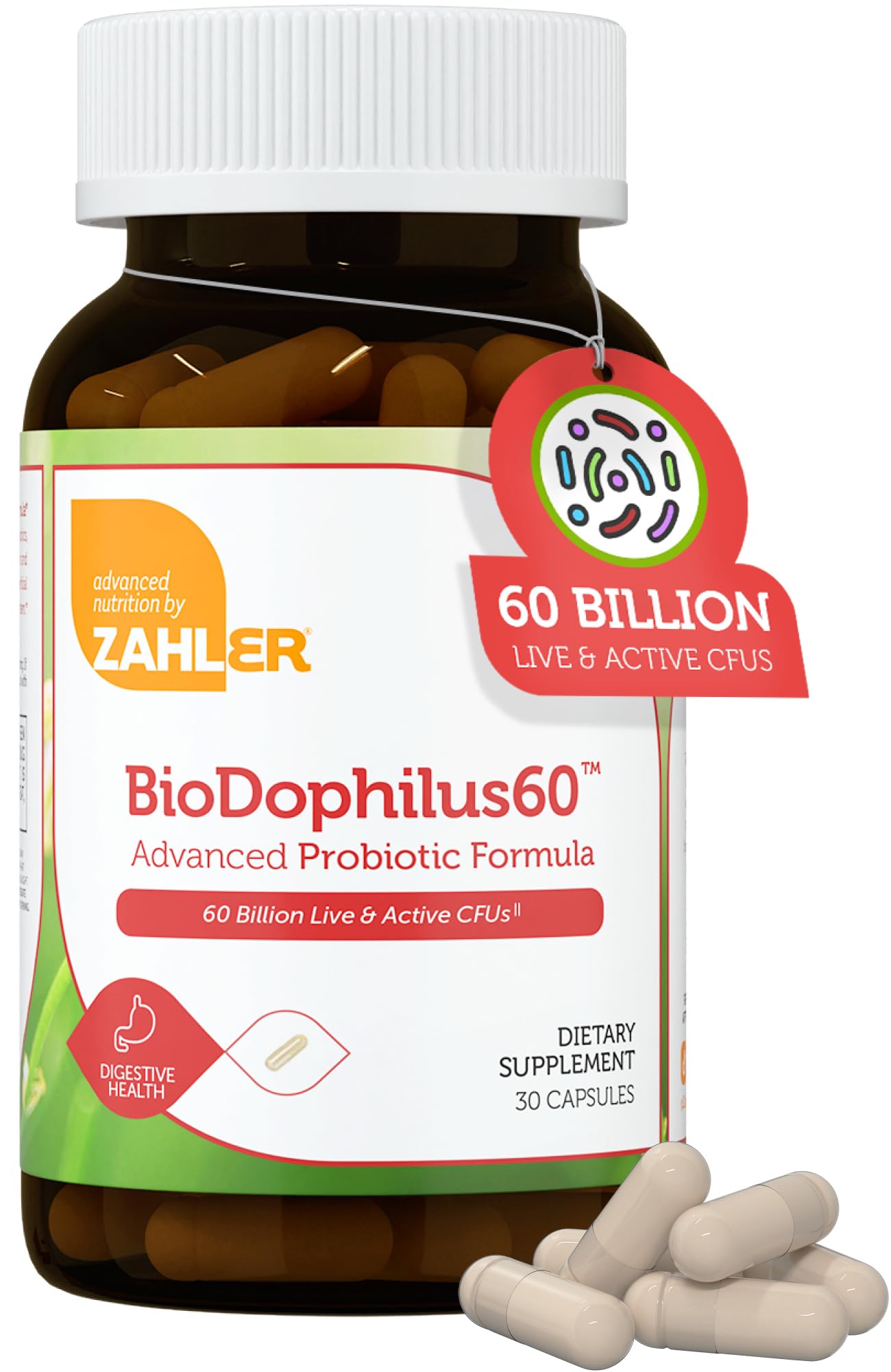 Amazon.com: Zahler Biodophilus, 60 Billion Live Cultures Per