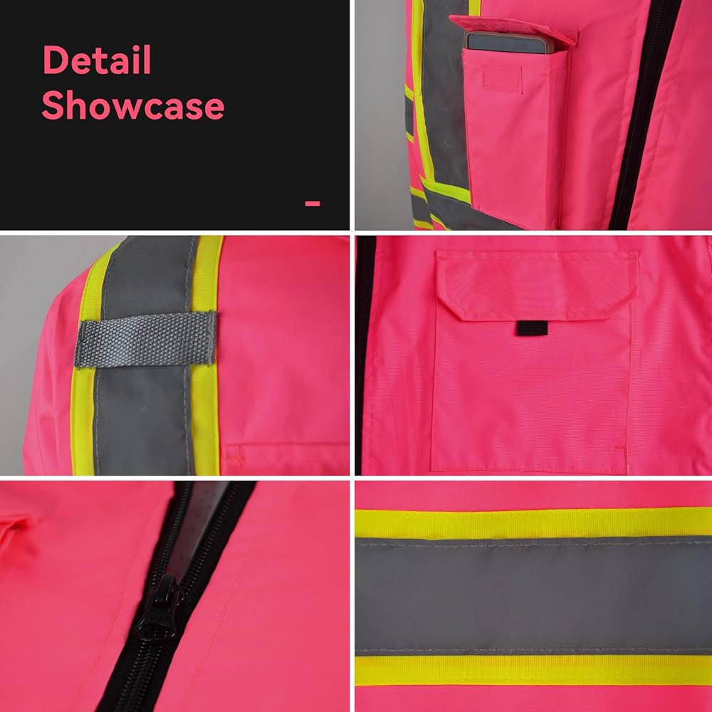 Amazon.com: KARXICIY High Visibility Jacket for Women, Safety