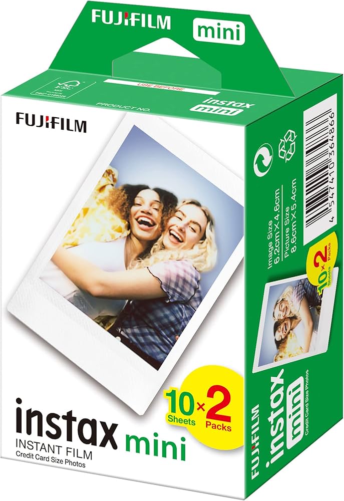 Instax Fuji Mini 7-8-9-11-12-25-70-90 için 20'li Fotoğraf filmi