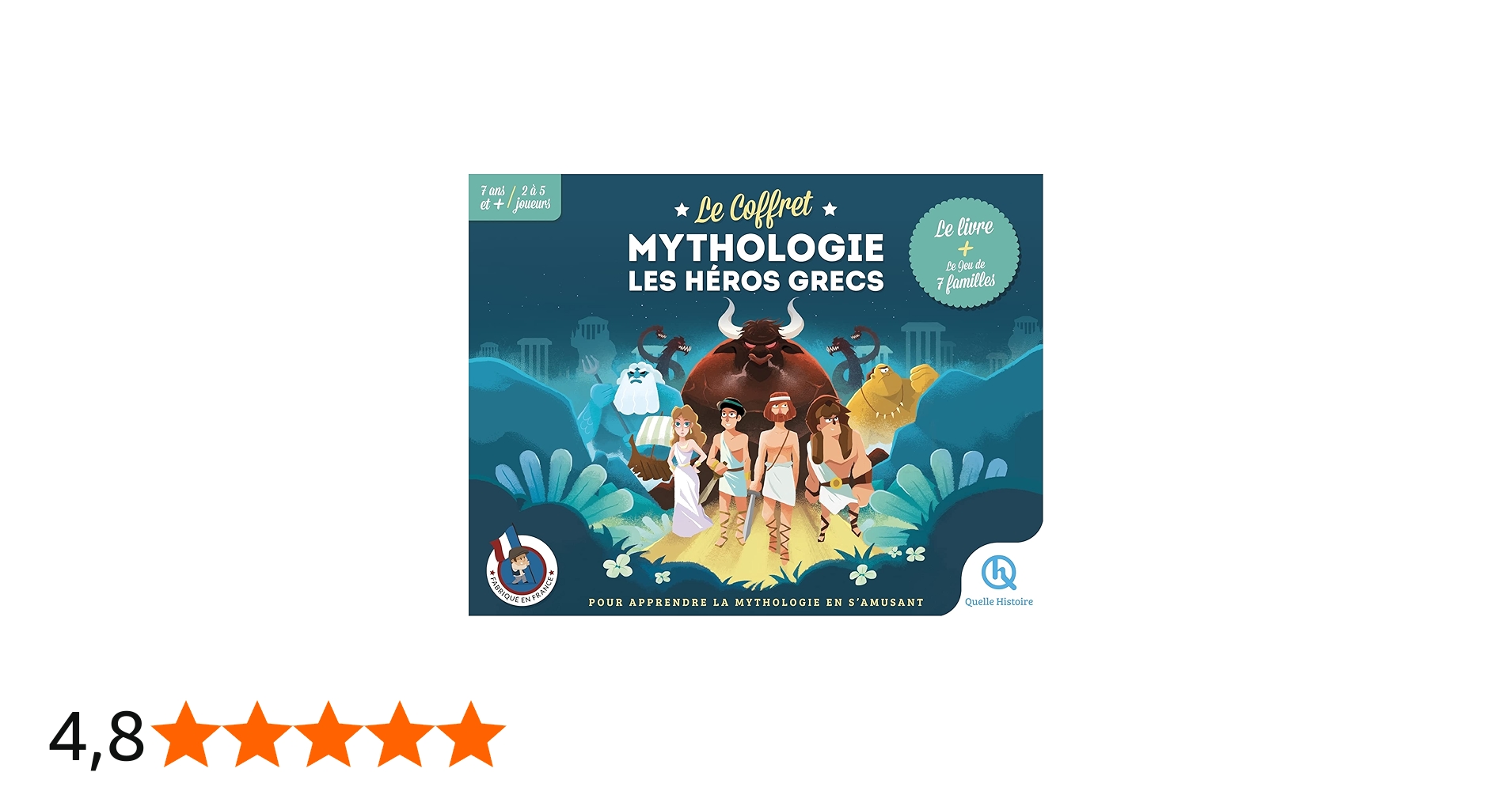 Amazon.fr - Le coffret Mythologie Les héros grecs: Beau livre + 7
