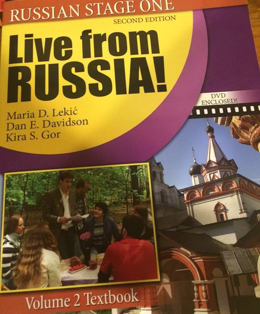 Amazon.com: Live from Russia! Volume 2 Textbook (Russian Stage One