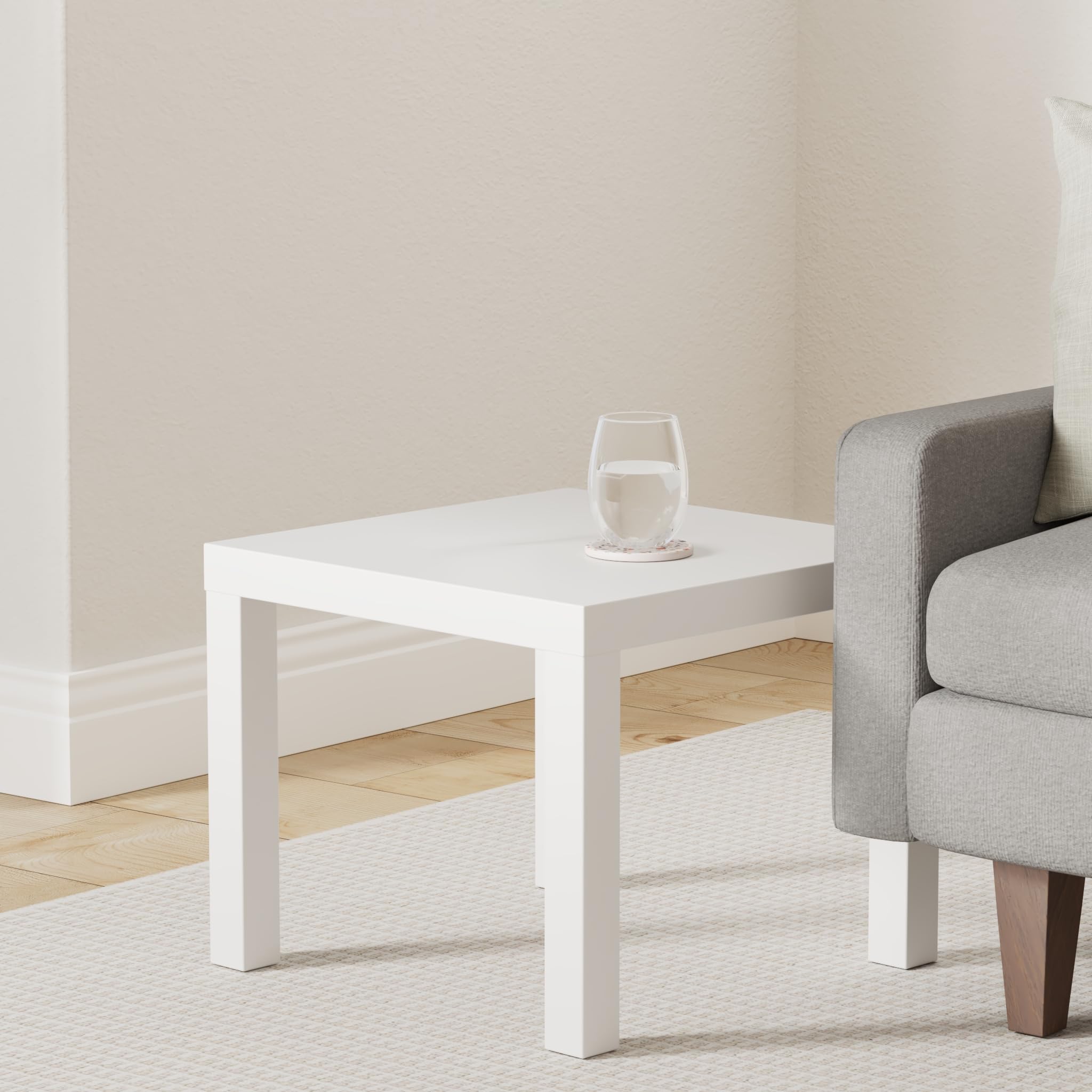 Amazon｜Ikea テーブルエンドサイド ホワイト (2個パック)｜サイド