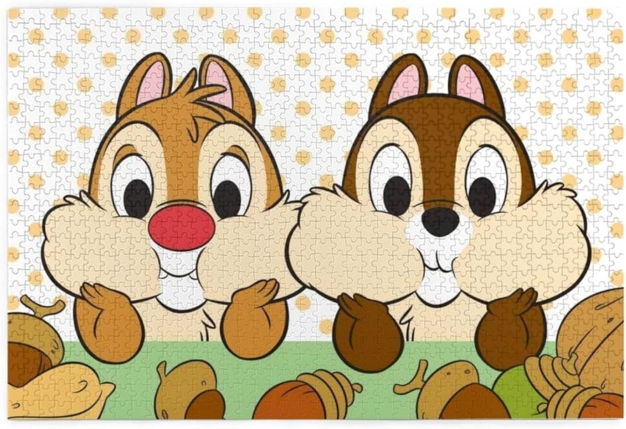 Amazon.co.jp: チップとデール ジグソーパズル 木製 1000ピース