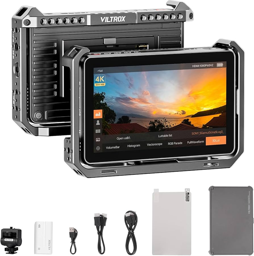 Amazon.com : VILTROX DC-X2 6'' Touchscreen Camera Monitor with Rig