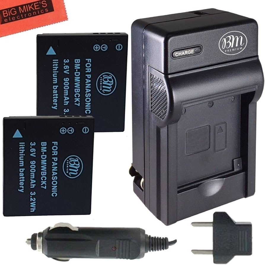 Amazon.com : Pack of 2 DMW-BCK7 Batteries And Battery Charger for
