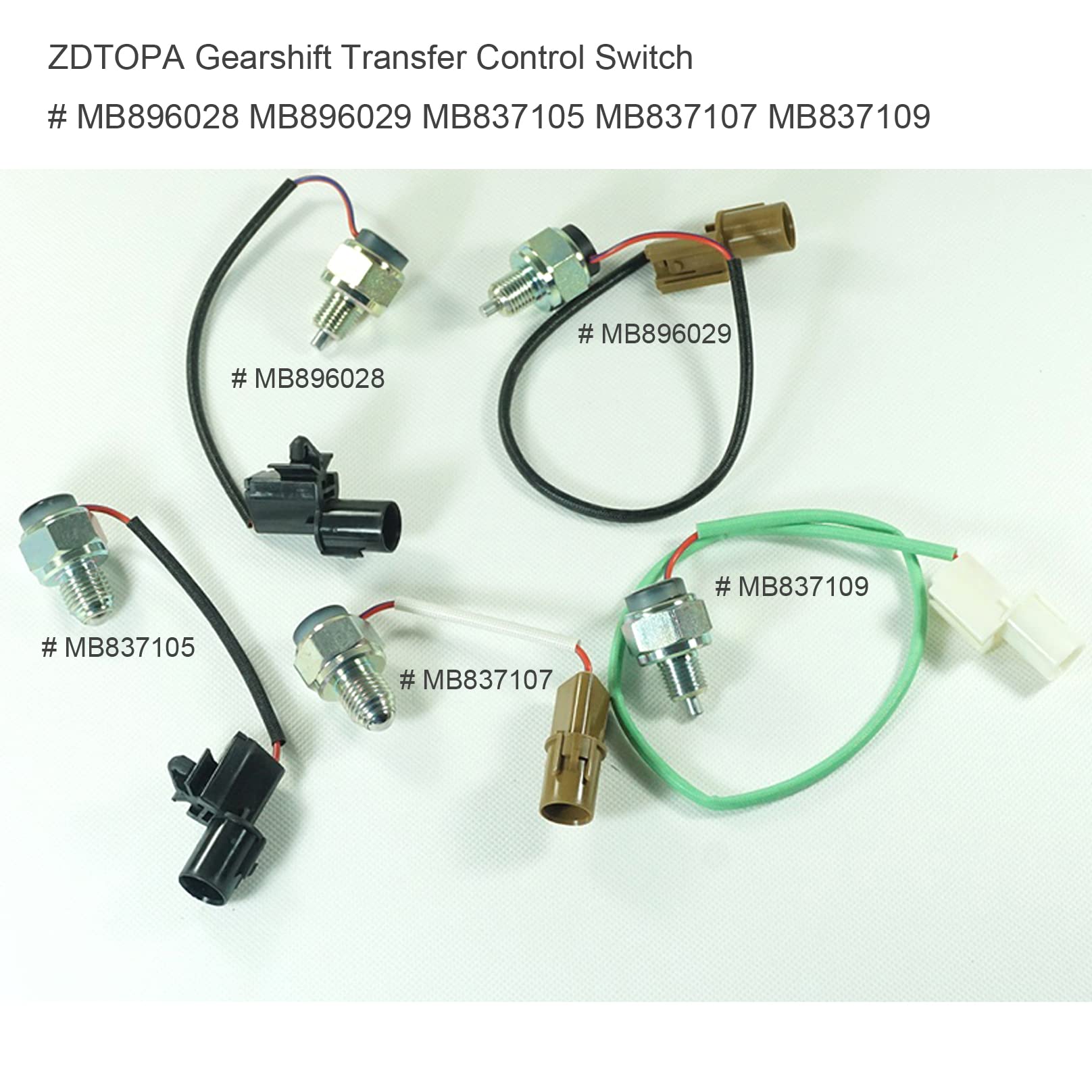 ZDTOPA 5pcs/Set MB896028 MB896029 MB837105 MB837107 MB837109 T/H