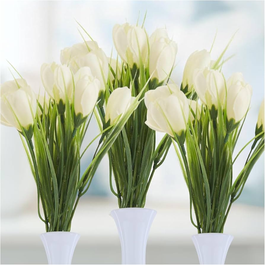 Amazon.com: Factory Direct Craft Group of 3 Artificial Cream and