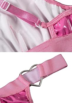 Amazon.co.jp: セクシー ビキニ ピンクの ストラッピー ビニール 水着