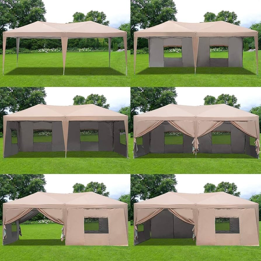 Amazon | ワンタッチ タープテント 3段階調節3m*6m UVカット 耐水