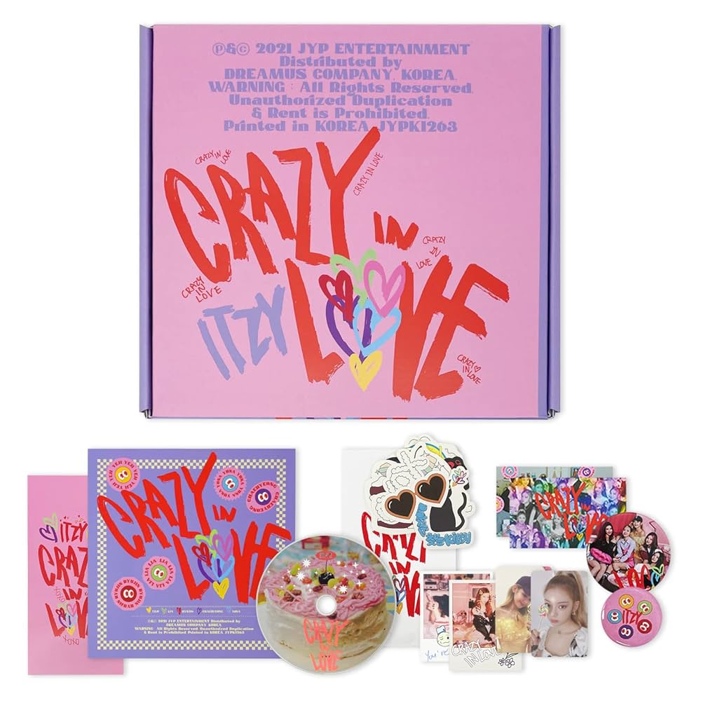 ITZY The 1st Album - CRAZY IN LOVE [ ITZY VER. ] Package Box +
