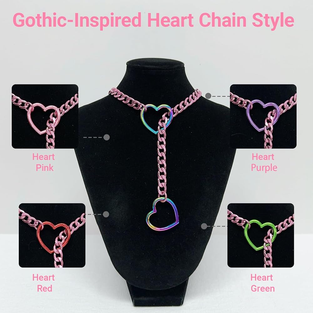 Amazon.com: ThatDripTho Choker Necklaces for Woman Heart Chain