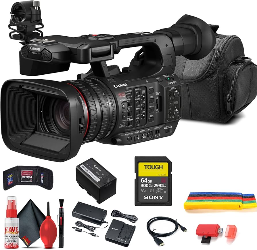 Amazon.com : Canon XF605 UHD 4K HDR Pro Camcorder (5076C002) with