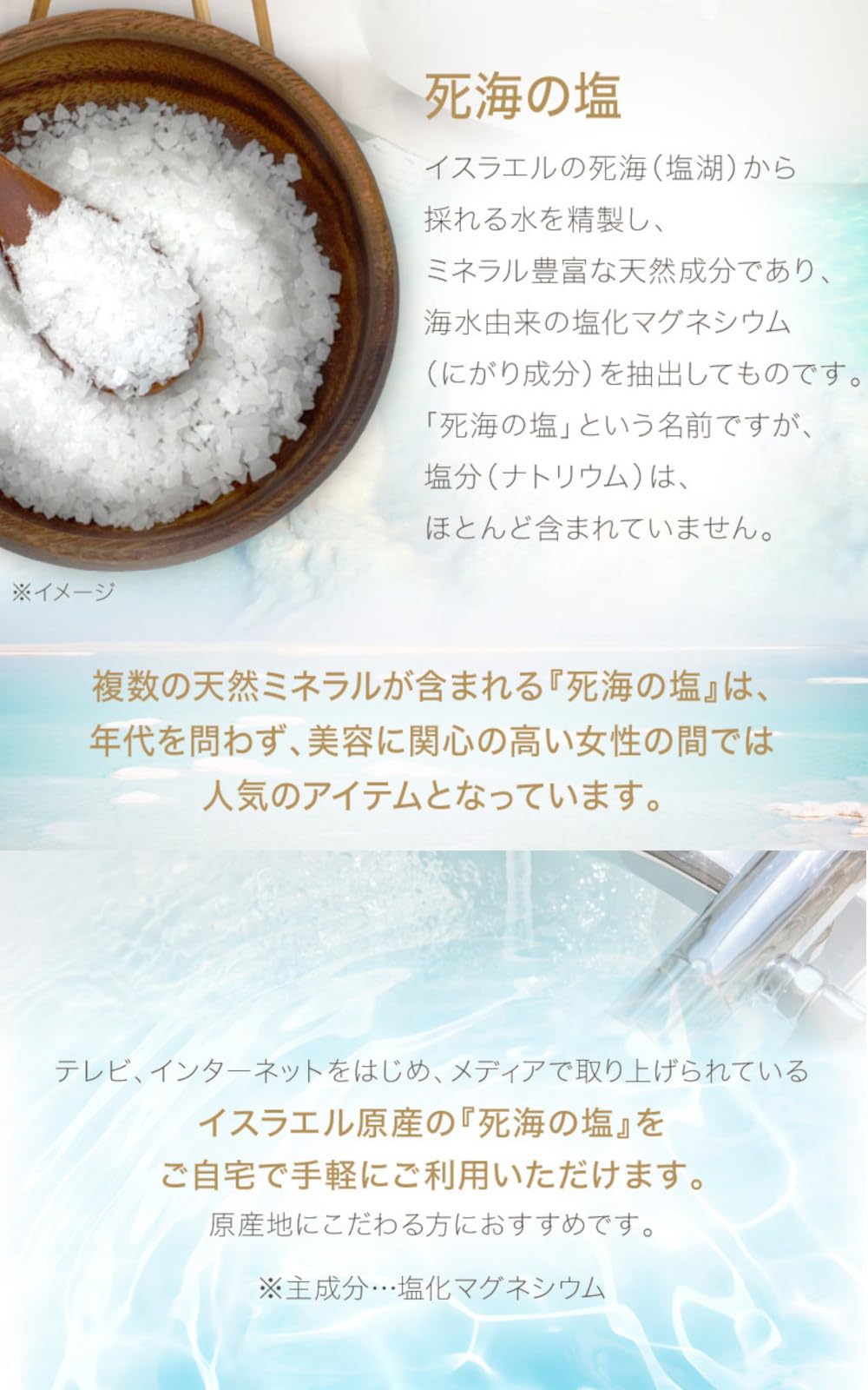 Amazon | NICHIGA(ニチガ) 〈フレークタイプ〉 死海の塩 Dead Sea Salt
