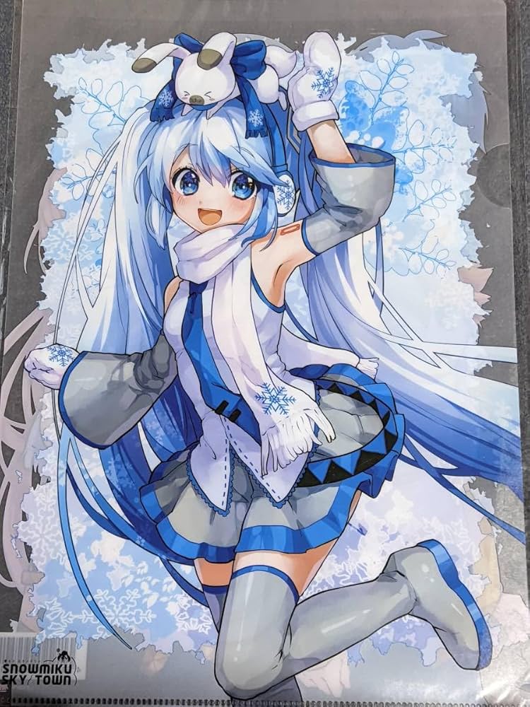 Amazon.co.jp: クリアファイル VOCALOID ミク 新千歳空港 雪ミク
