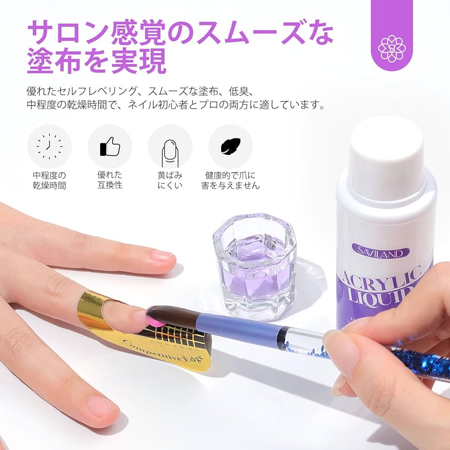 Amazon.co.jp: Saviland 4オンス モノマー アクリル ネイル リキッド