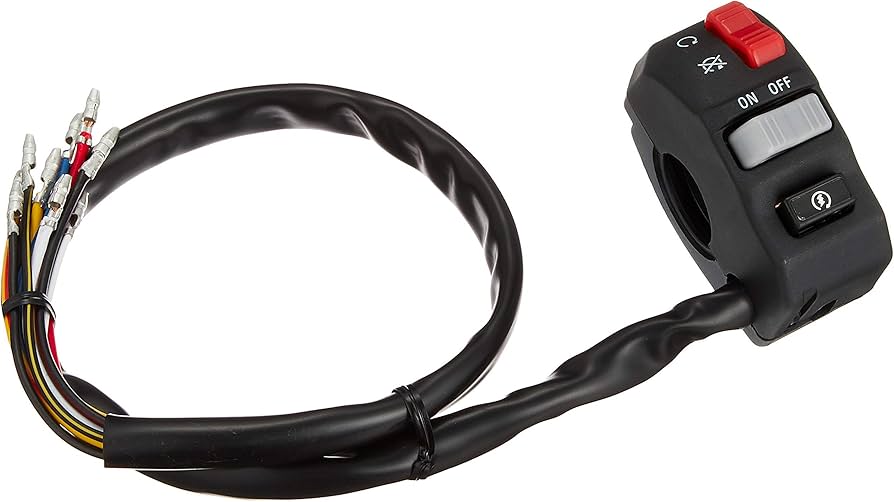 Amazon | 汎用薄型ハンドルスイッチボックス右側 E21-6113AR | バイク