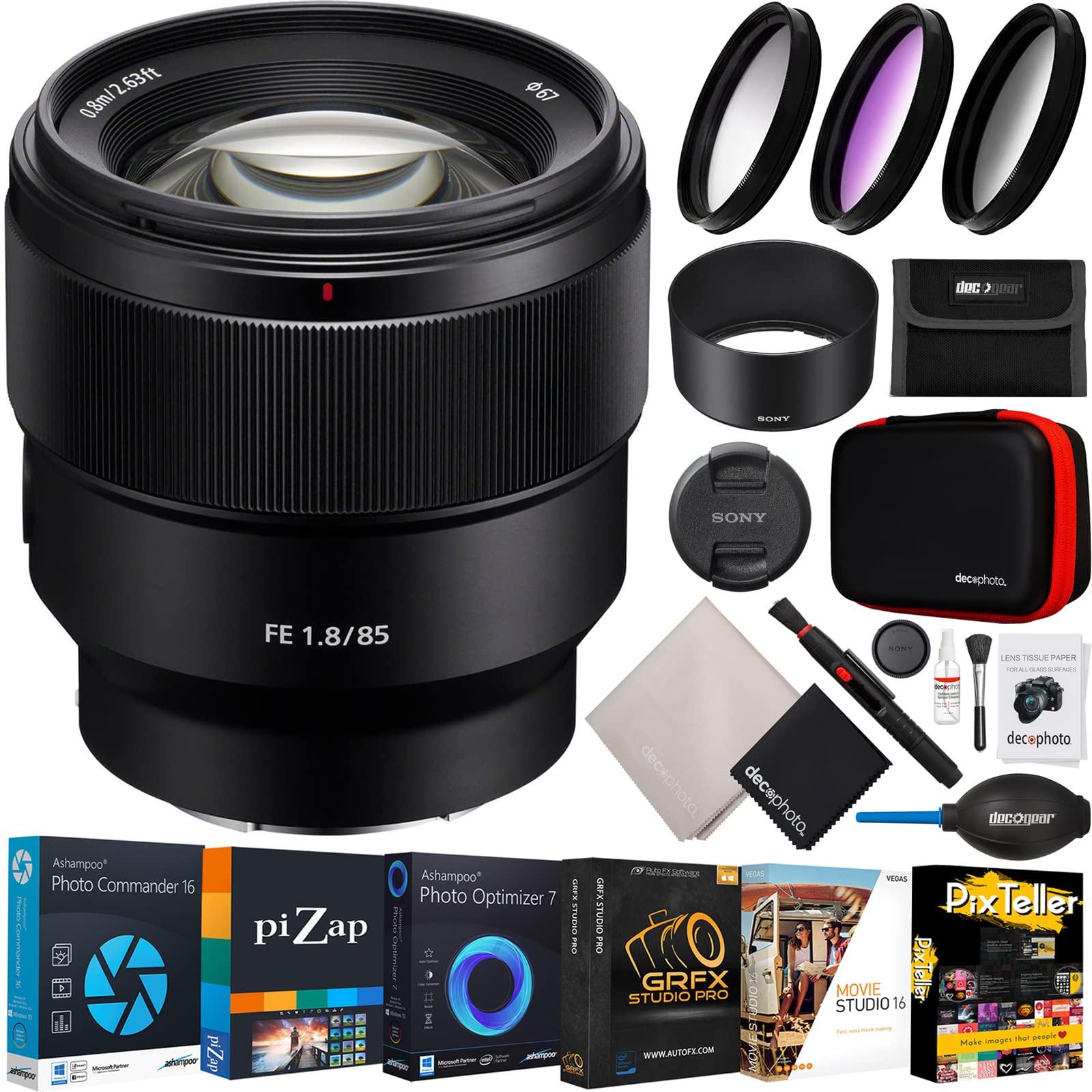 Amazon.com: Sony FE 85mm F1.8 Lens SEL85F18 Large Aperture for