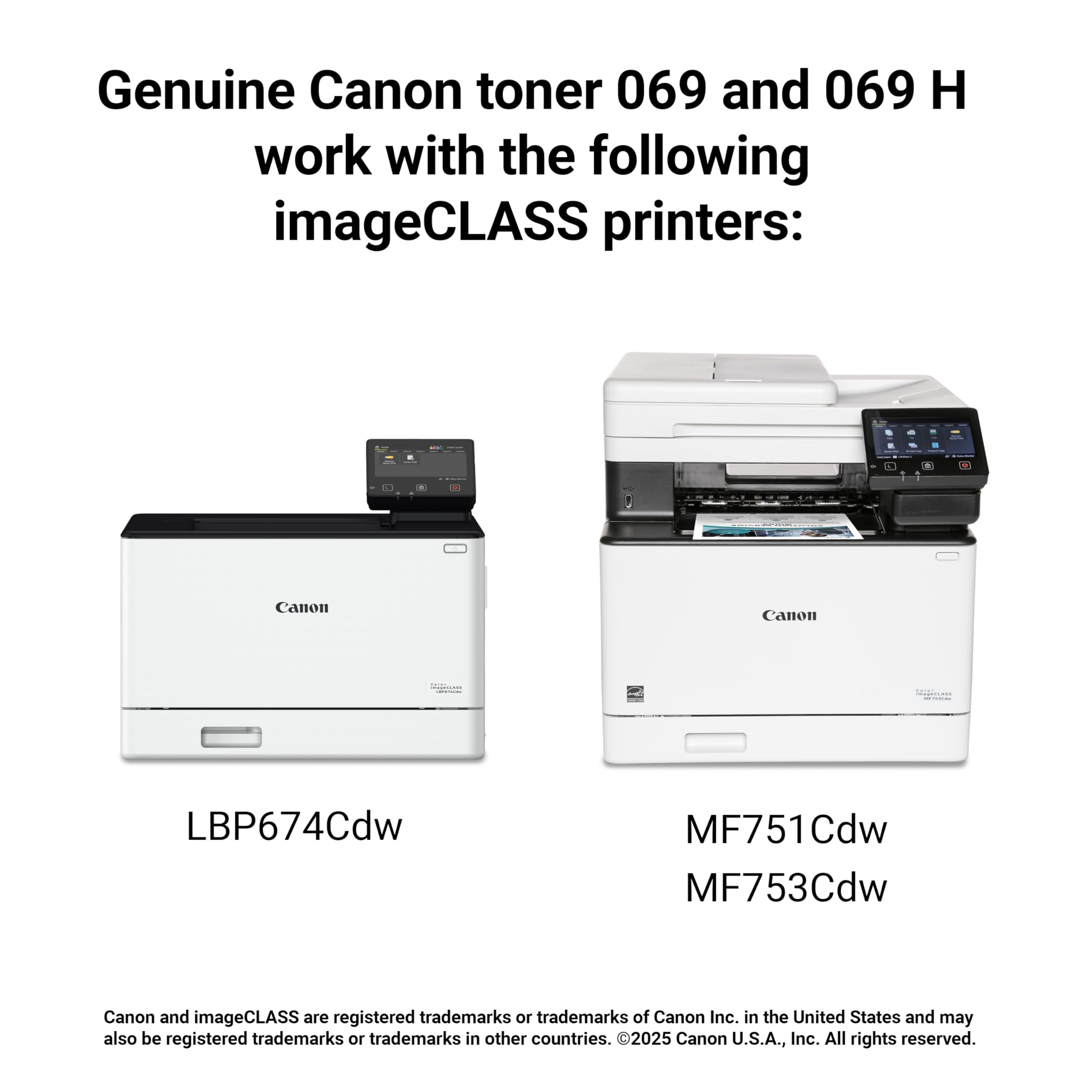 Amazon.co.jp: Canon 069 ブラックトナーカートリッジ MF753Cdw