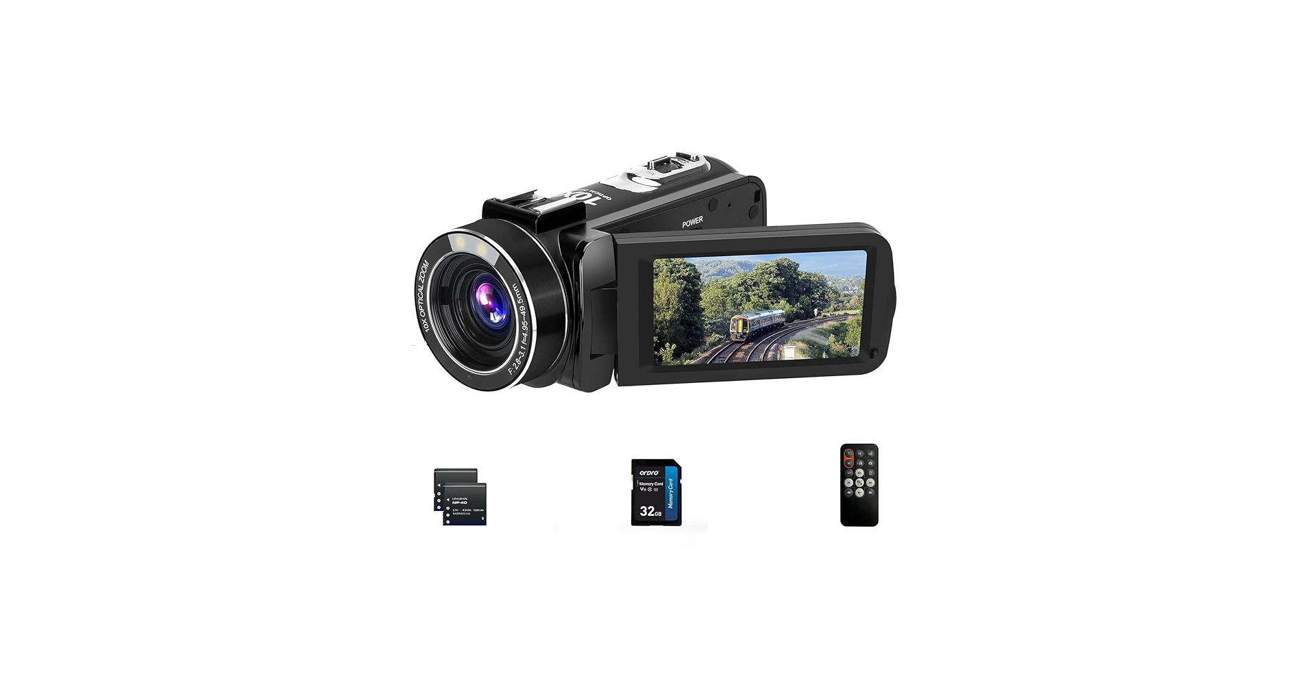 Amazon.com : ORDRO 4K Video Camera Camcorder 10X Optical Zoom 30MP