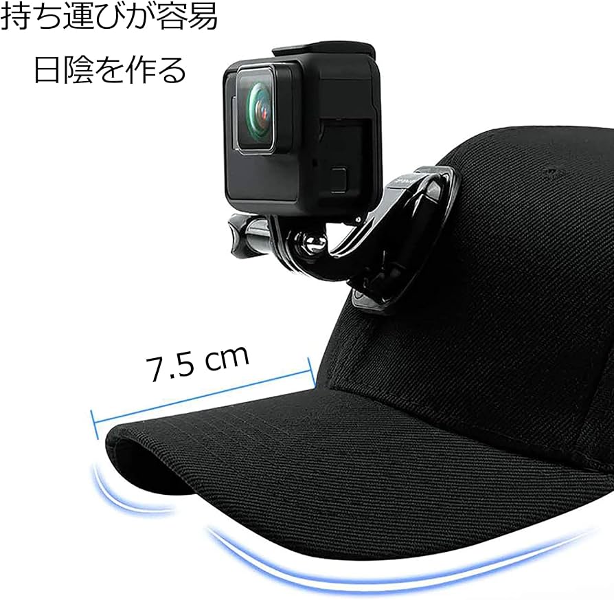 Amazon | Hadefa目線カメラ帽子 Gopro hero10/9/8/7/6/5/4/3/2/1