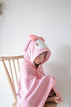 Amazon｜スケーター(Skater) フード付 バスポンチョ 縦108×横92cm 吸水