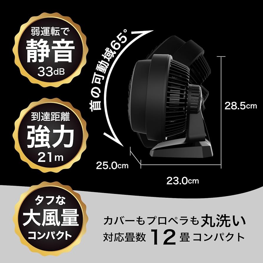 Amazon | ボルネード サーキュレーター タフモーター 12畳 パワフル