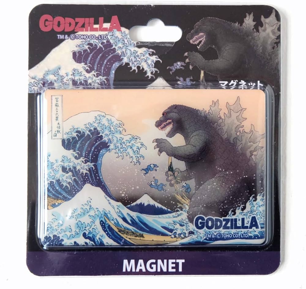 Amazon | ゴジラ[磁石]ジャンボマグネット/浮世絵シリーズ 【富嶽三十