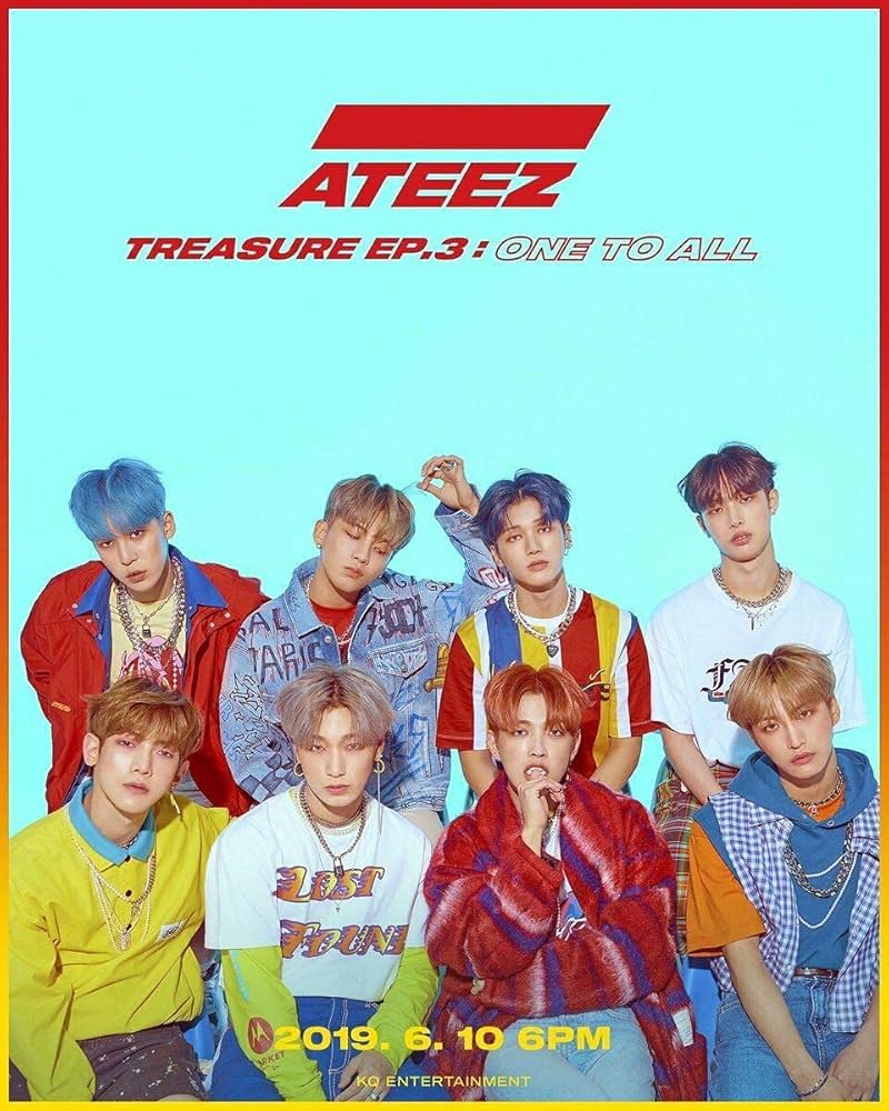 Amazon.com: KQ ATEEZ - Treasure EP.3 : One to All [Wave ver.] CD+