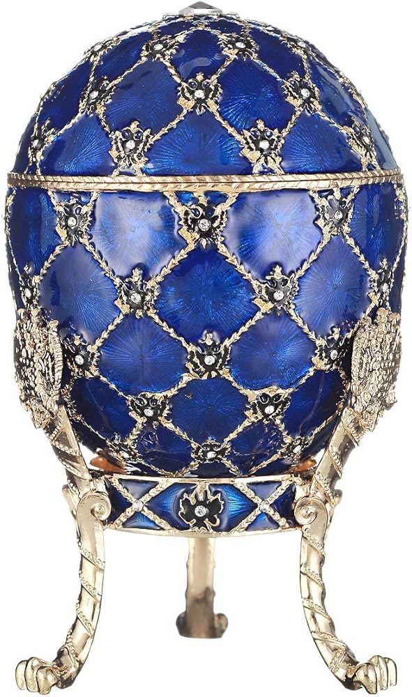 Amazon.co.jp: danila-お土産 ロシアファベルジェスタイル 卵/小物入れ