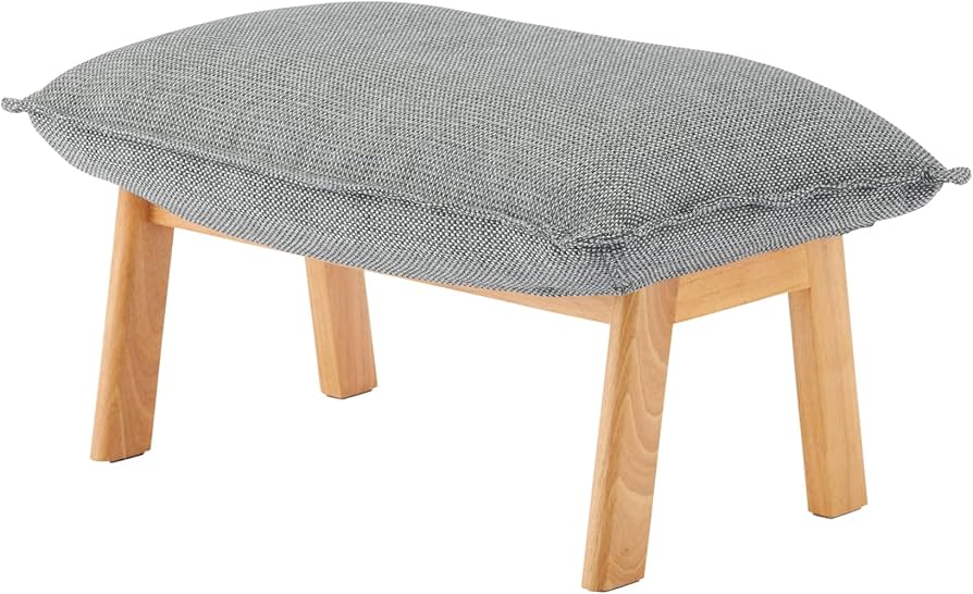 Amazon｜無印良品 ハイバックリクライニングソファ用オットマン グレー