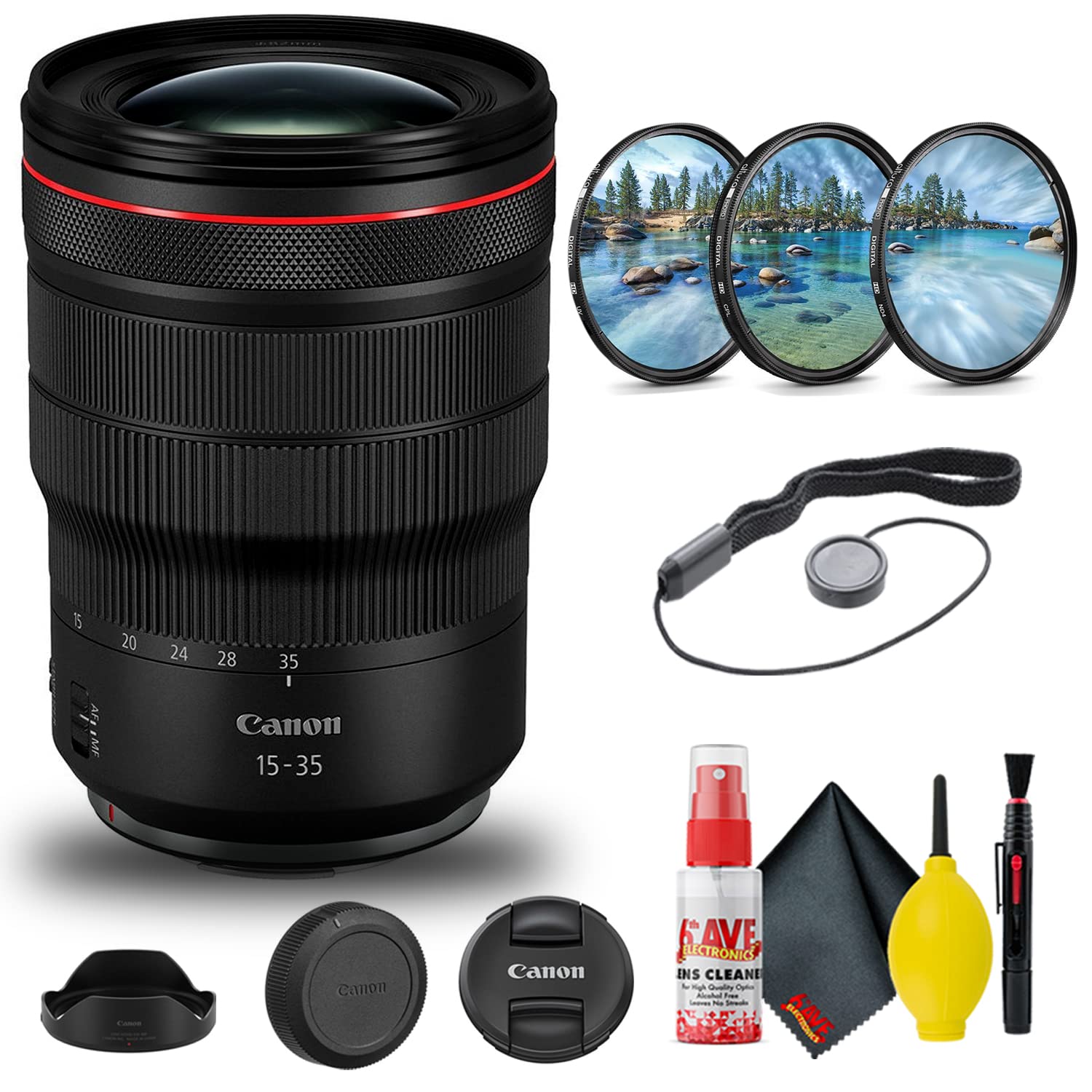 Amazon.com : Canon RF 15-35mm f/2.8L is USM Lens (3682C002) +