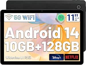 Android 14 11インチ タブレット 】HiGrace タブレット wi-fiモデル